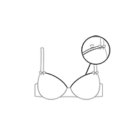 Décolleté décousu ou abimé