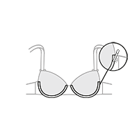 Armature / baleine qui a percé le protège armature