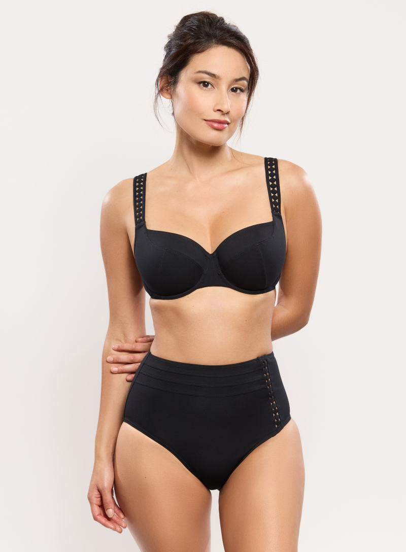 Bikini - High-waisted panty MOOD Noir