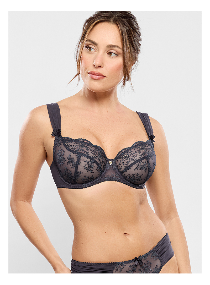 Soutien-gorge corbeille CHARLOTTE Anthracite