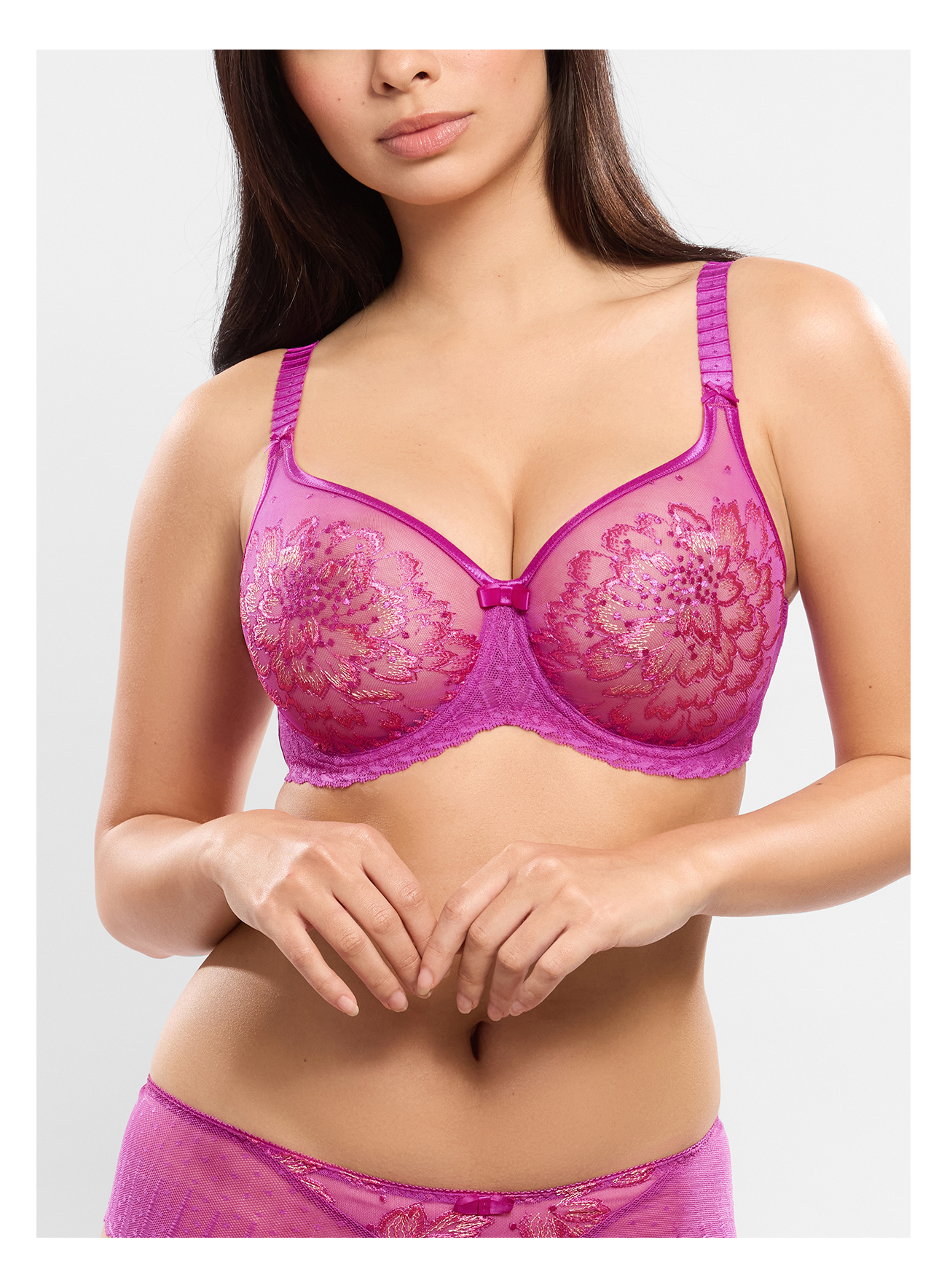 Soutien-gorge emboitant invisible AMOUR Magenta