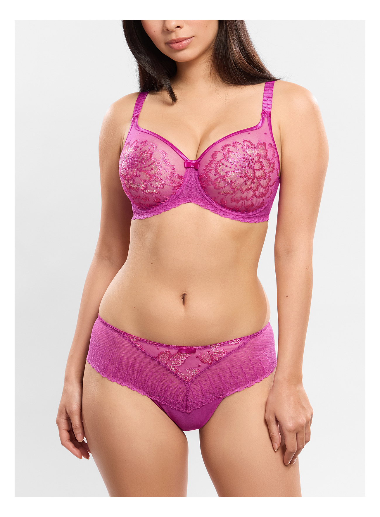 Invisible full cup bra AMOUR Magenta