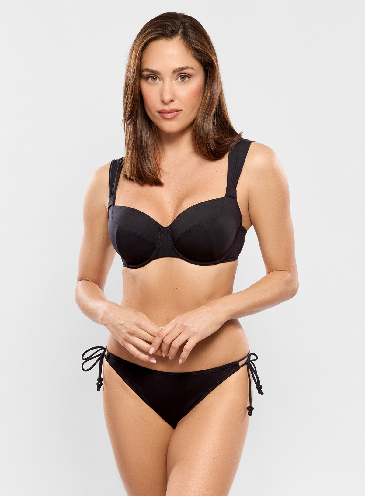 Hoog uitgesneden bikinibroekje JETSET Noir
