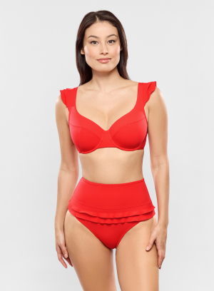 High-Waist Klassische Bikinislip GLAM Pavot